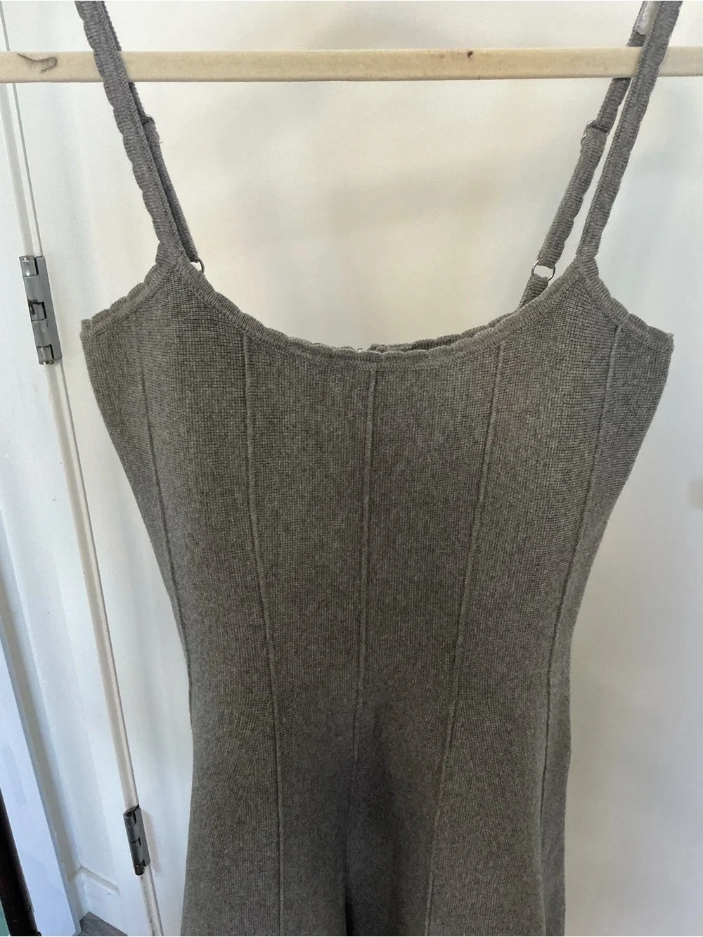 Fleur du Mal Heather Gray Ribbed Knit Cami - Picture 2 of 5